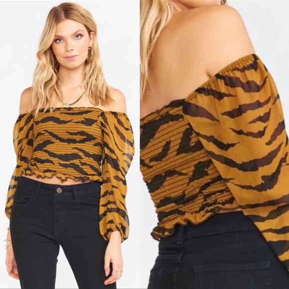 Show Me Your MuMu Tops - Show Me Your Mumu Animal Print Size Medium